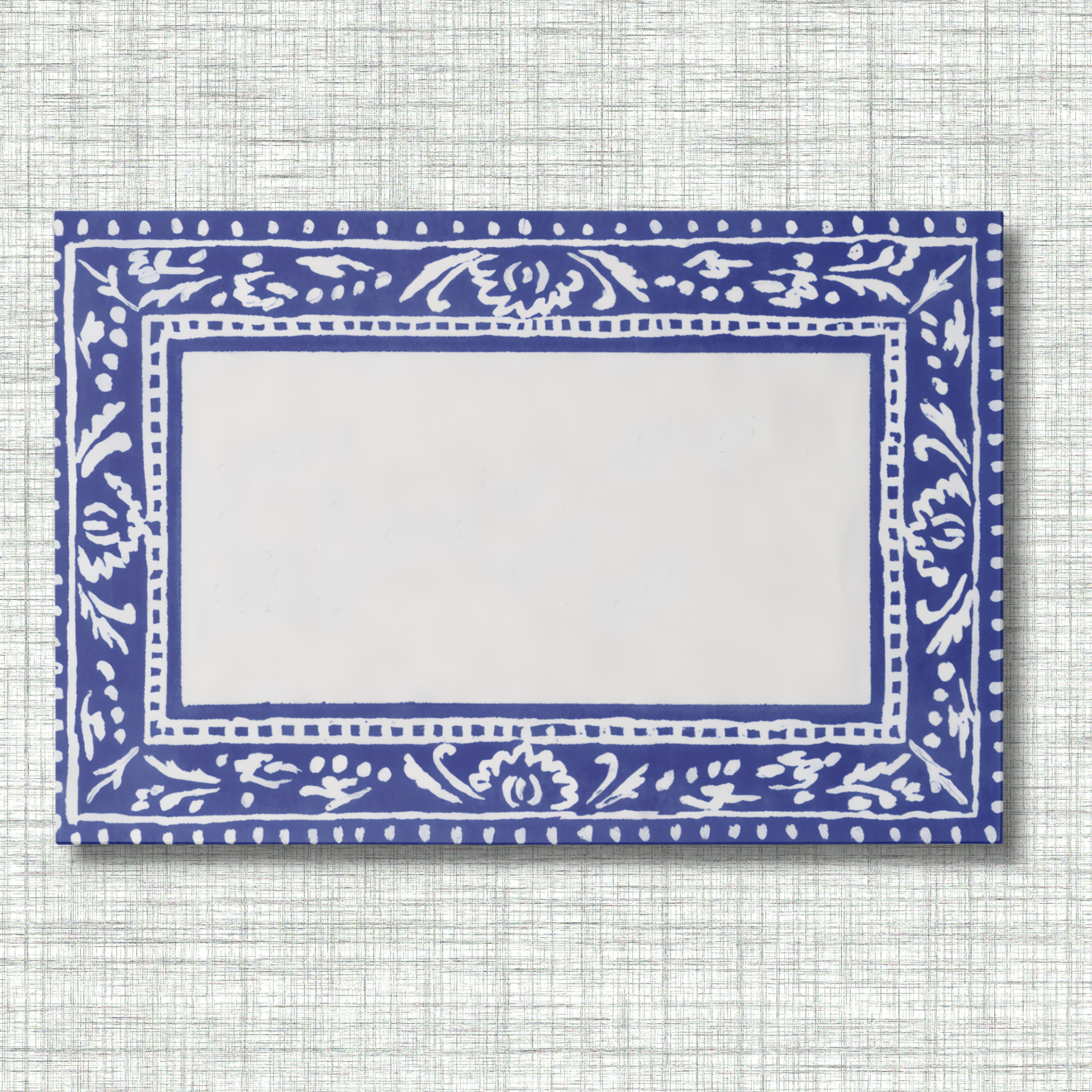 Vintage Voyagers France Indigo Paper Placemat