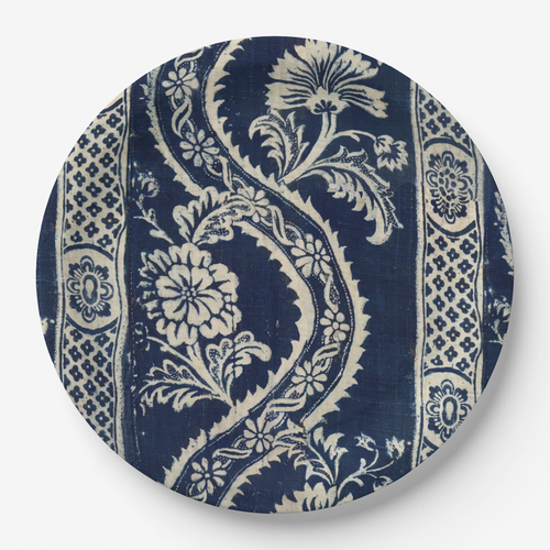 Vintage Voyagers France Indigo Paper Plates