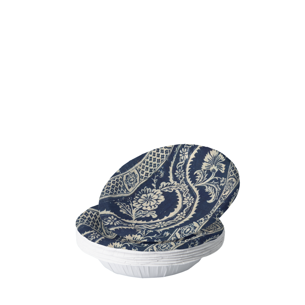 Vintage Voyagers France Indigo Paper Plates
