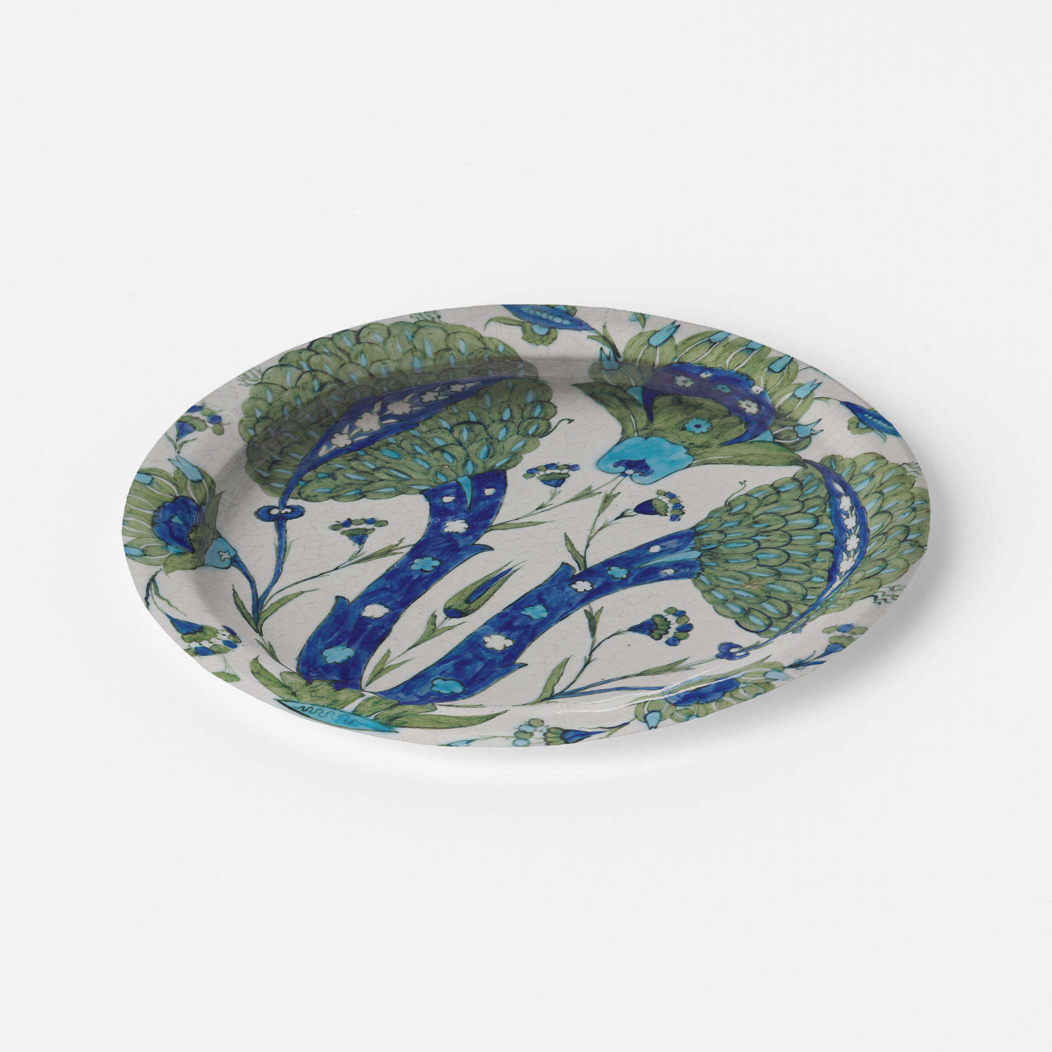 Vintage Voyagers France Lagoon Houndstooth Paper Party Plate