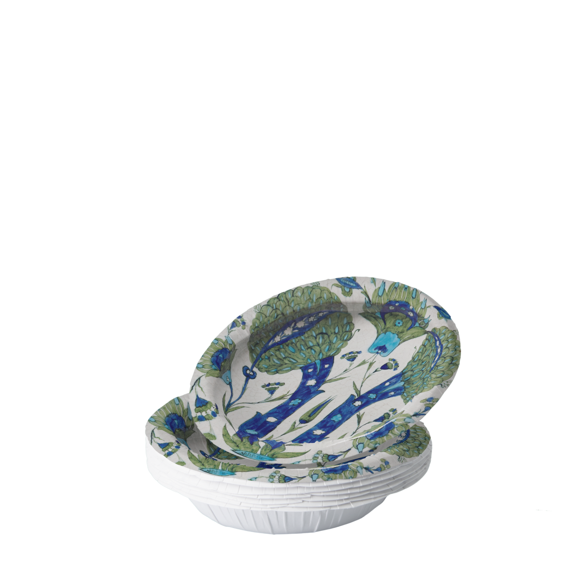 Vintage voyagers France Iznik Garden Paper Paarty Plates