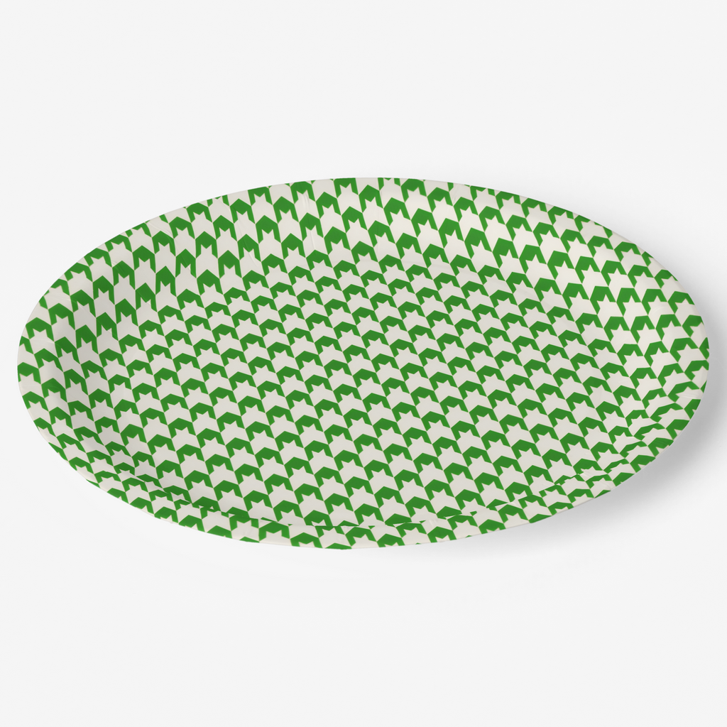 Vintage Voyagers France Kelly Paper Plates Houndstooth