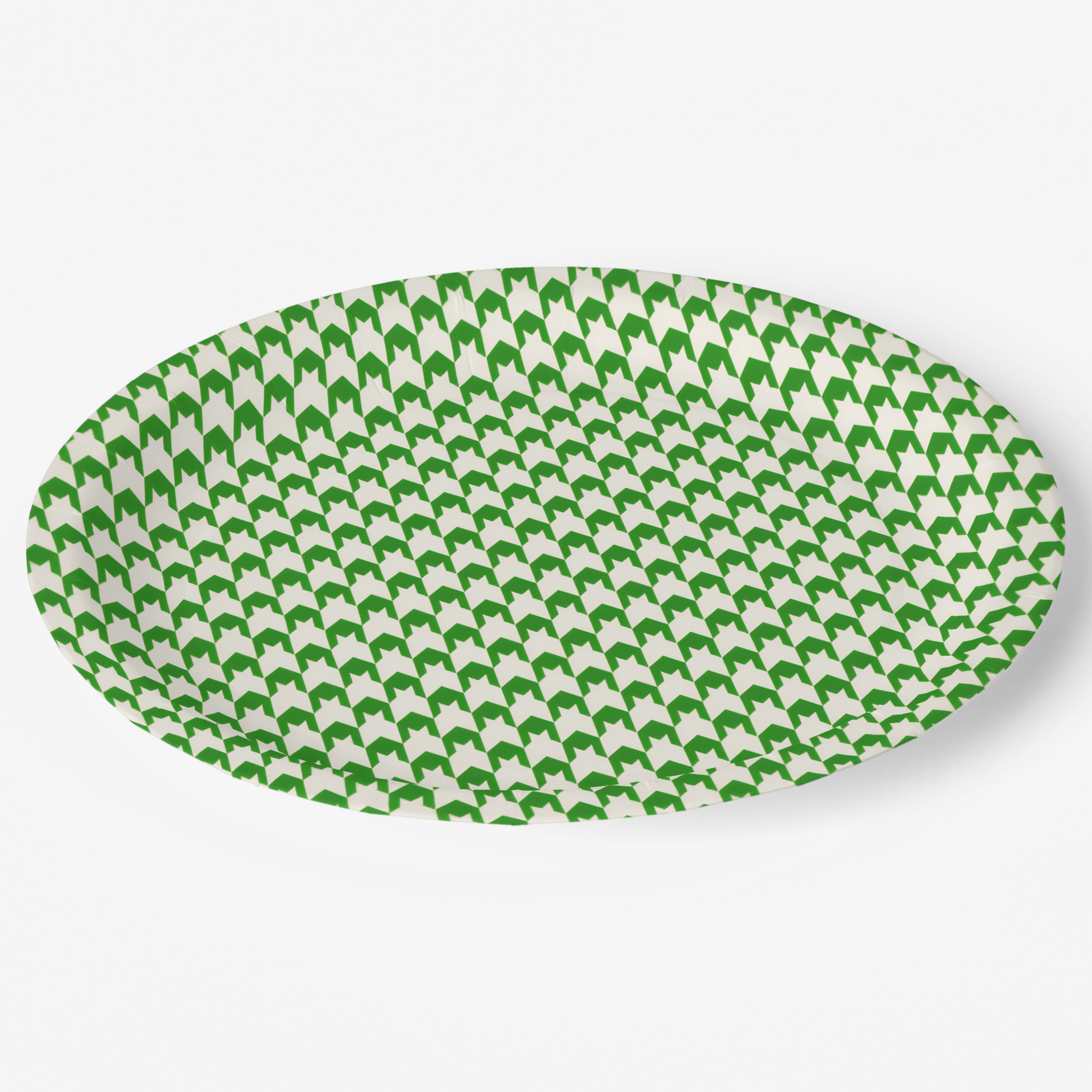 Vintage Voyagers France Kelly Paper Plates Houndstooth