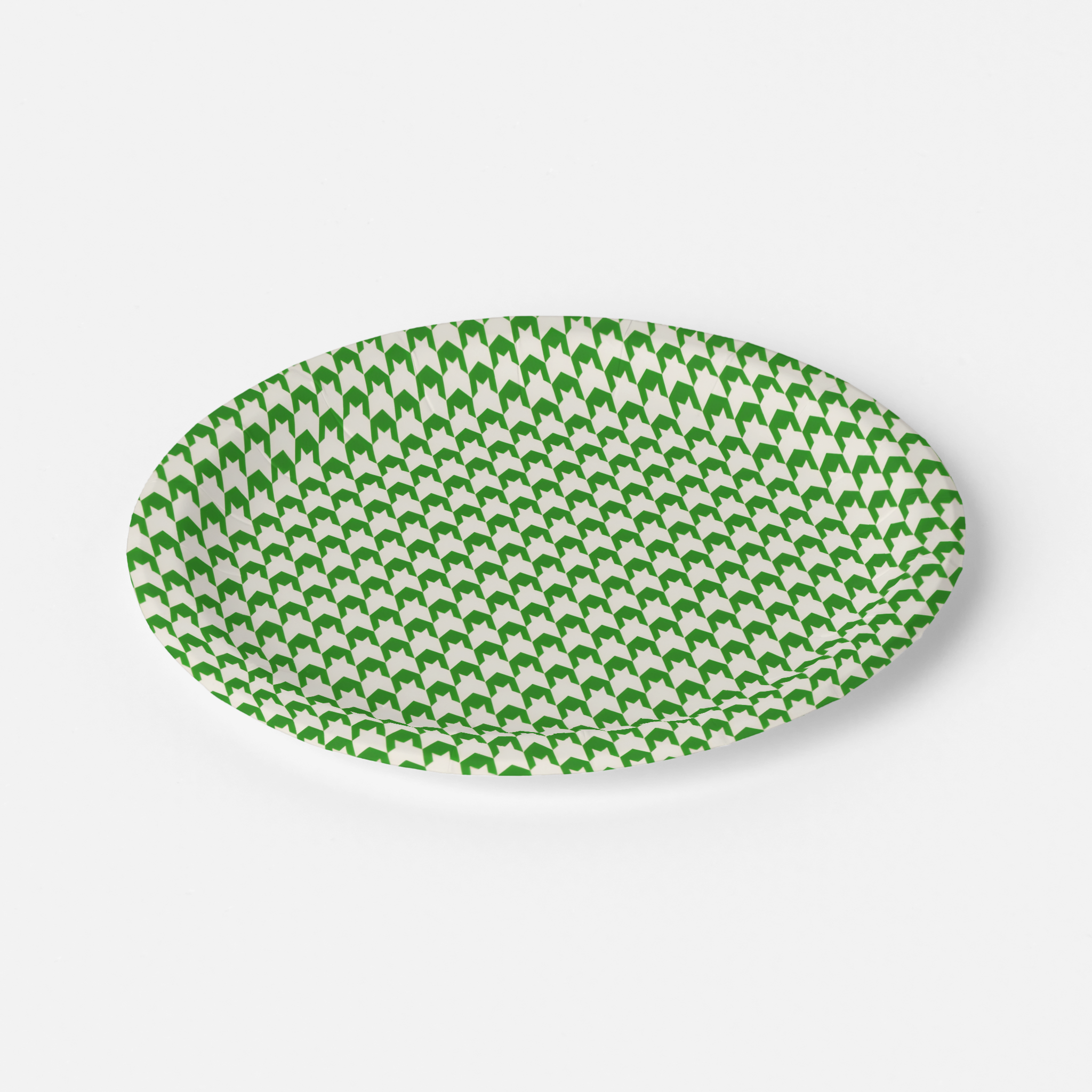Vintage Voyagers France Kelly Paper Plates Houndstooth