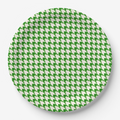 Vintage Voyagers France Kelly Paper Plates Houndstooth