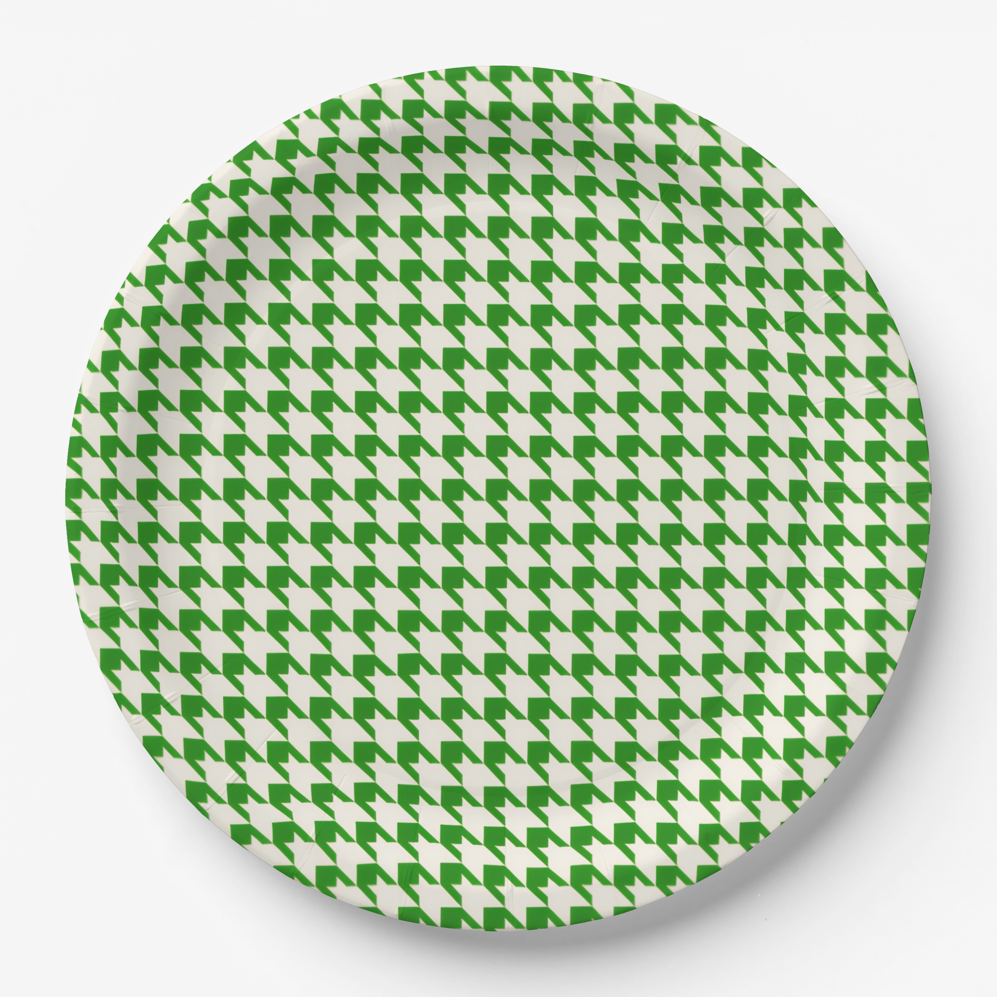 Vintage Voyagers France Kelly Paper Plates Houndstooth