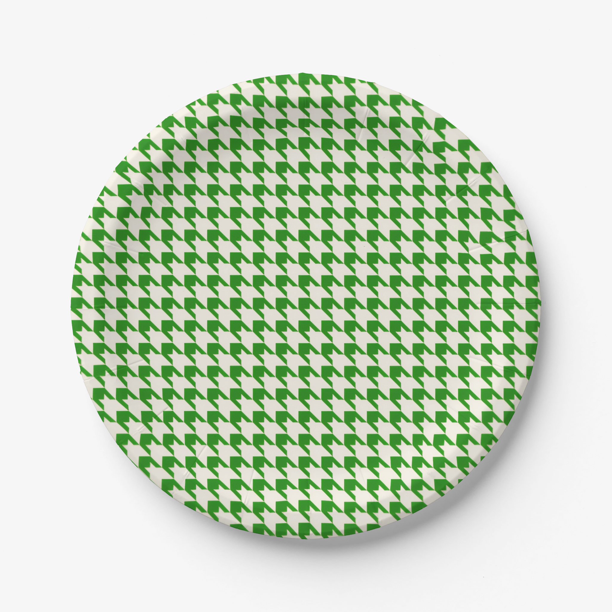 Vintage Voyagers France Kelly Paper Plates Houndstooth