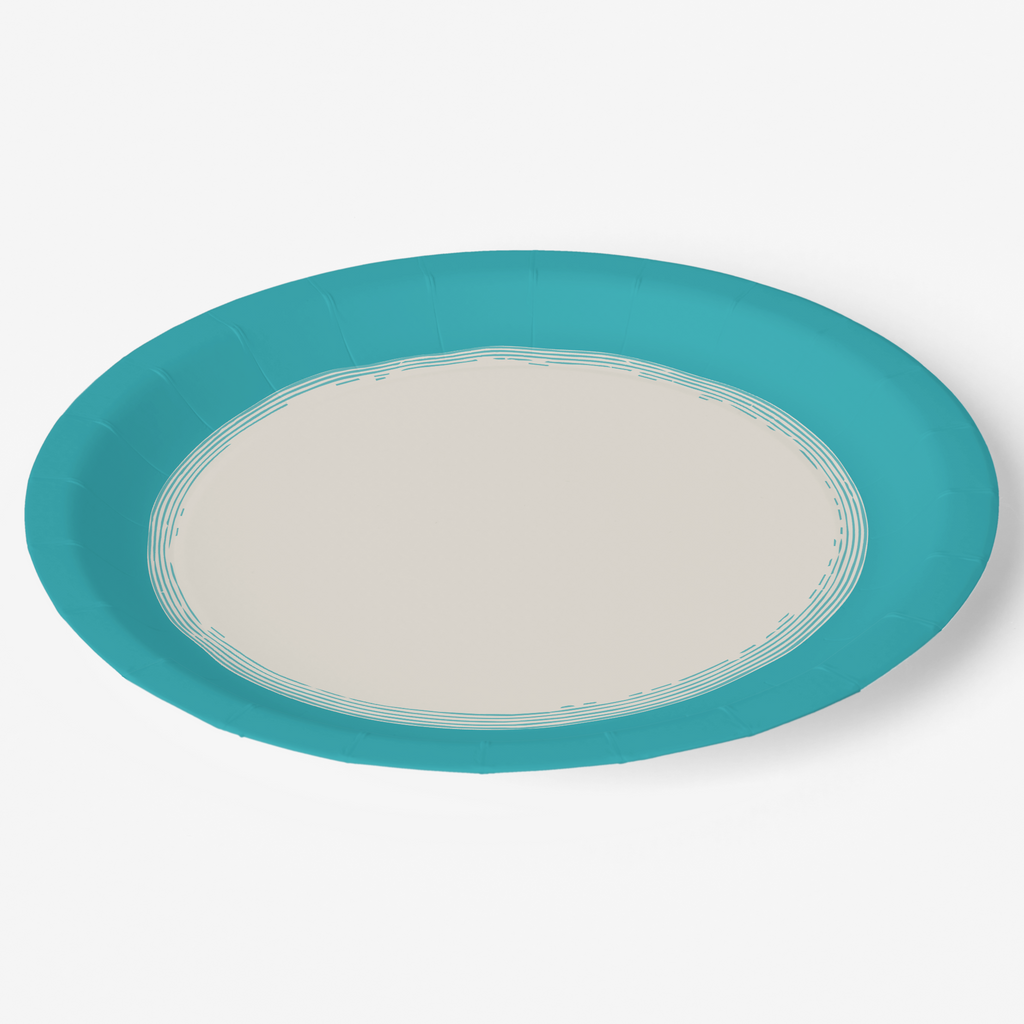 Vintage Voyagers France Lagoon Paper Party Plate