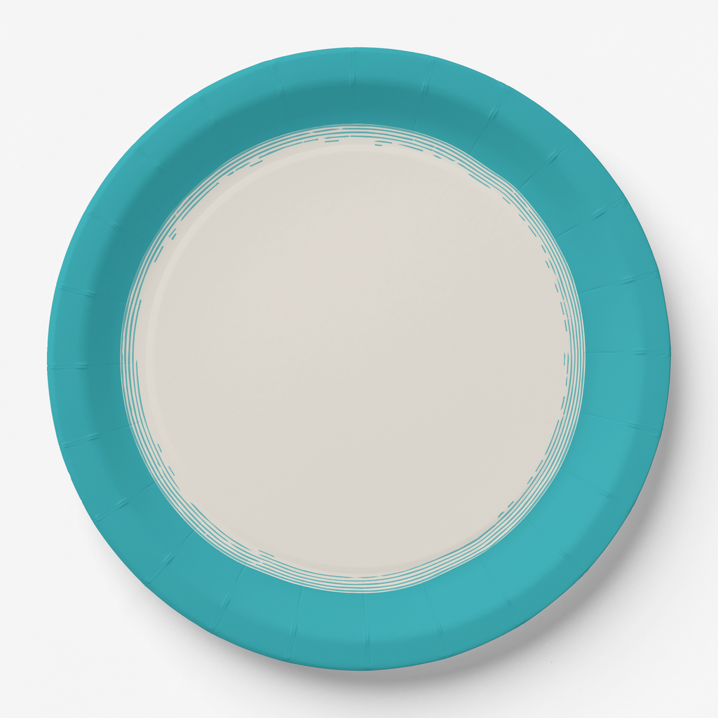Vintage Voyagers France Lagoon Paper Party Plate