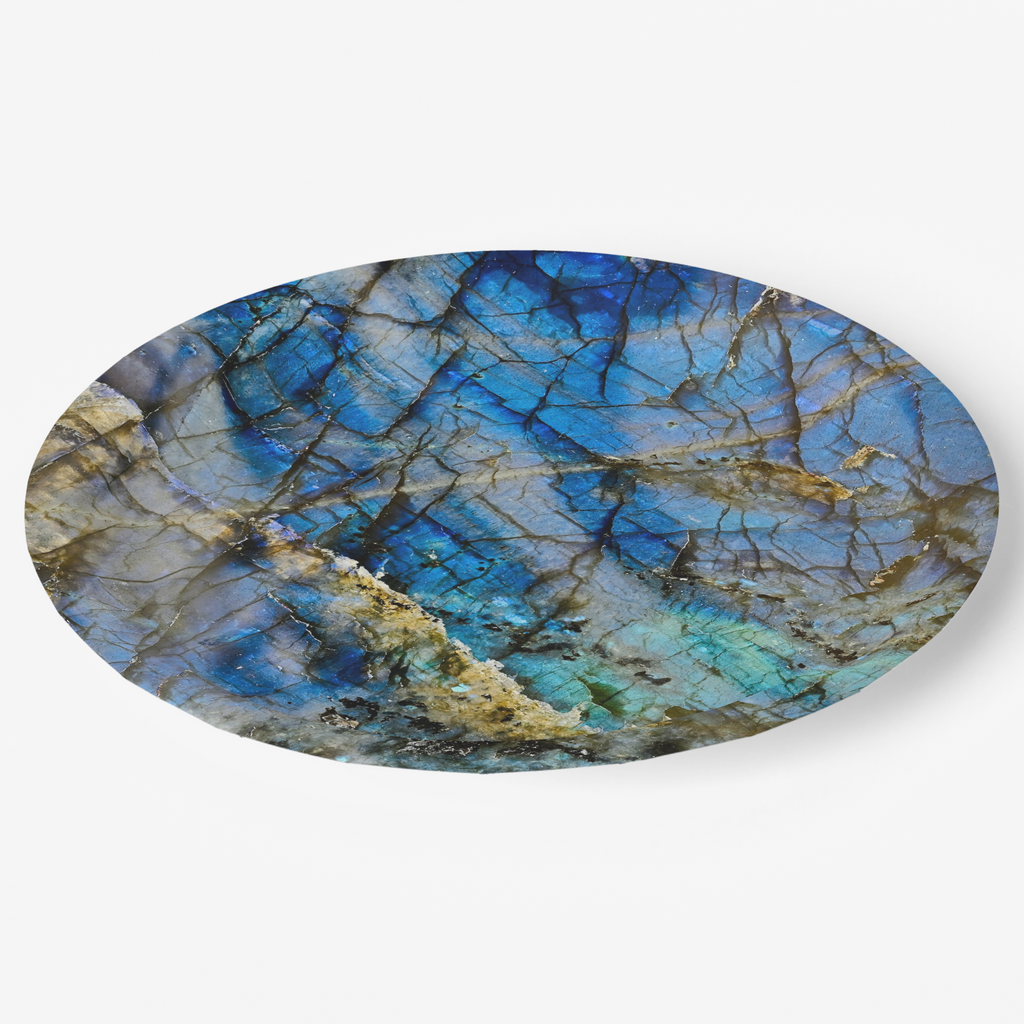 Vintage Voyagers France Lapis Lazuli Paper Plates 
