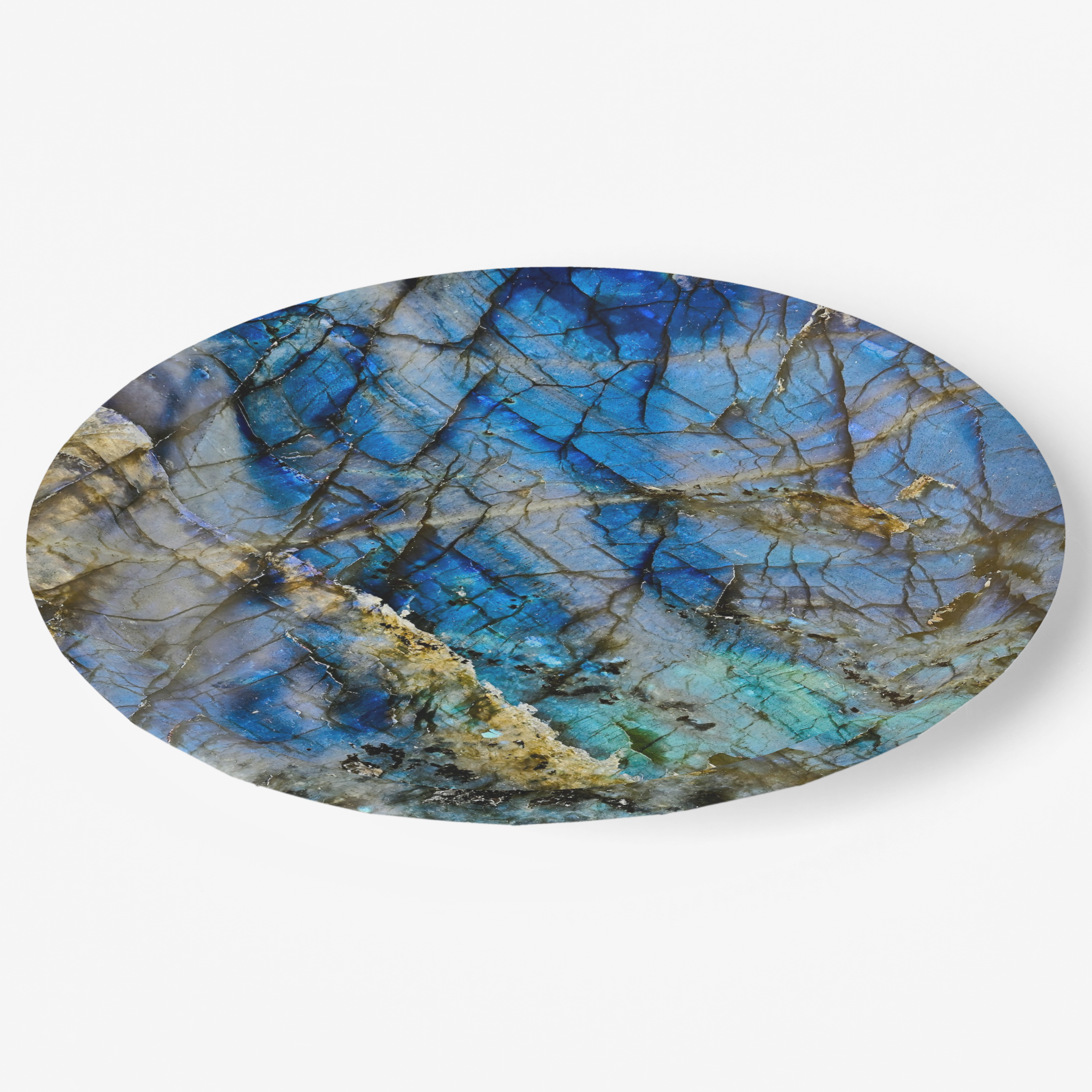 Vintage Voyagers France Lapis Lazuli Paper Plates 