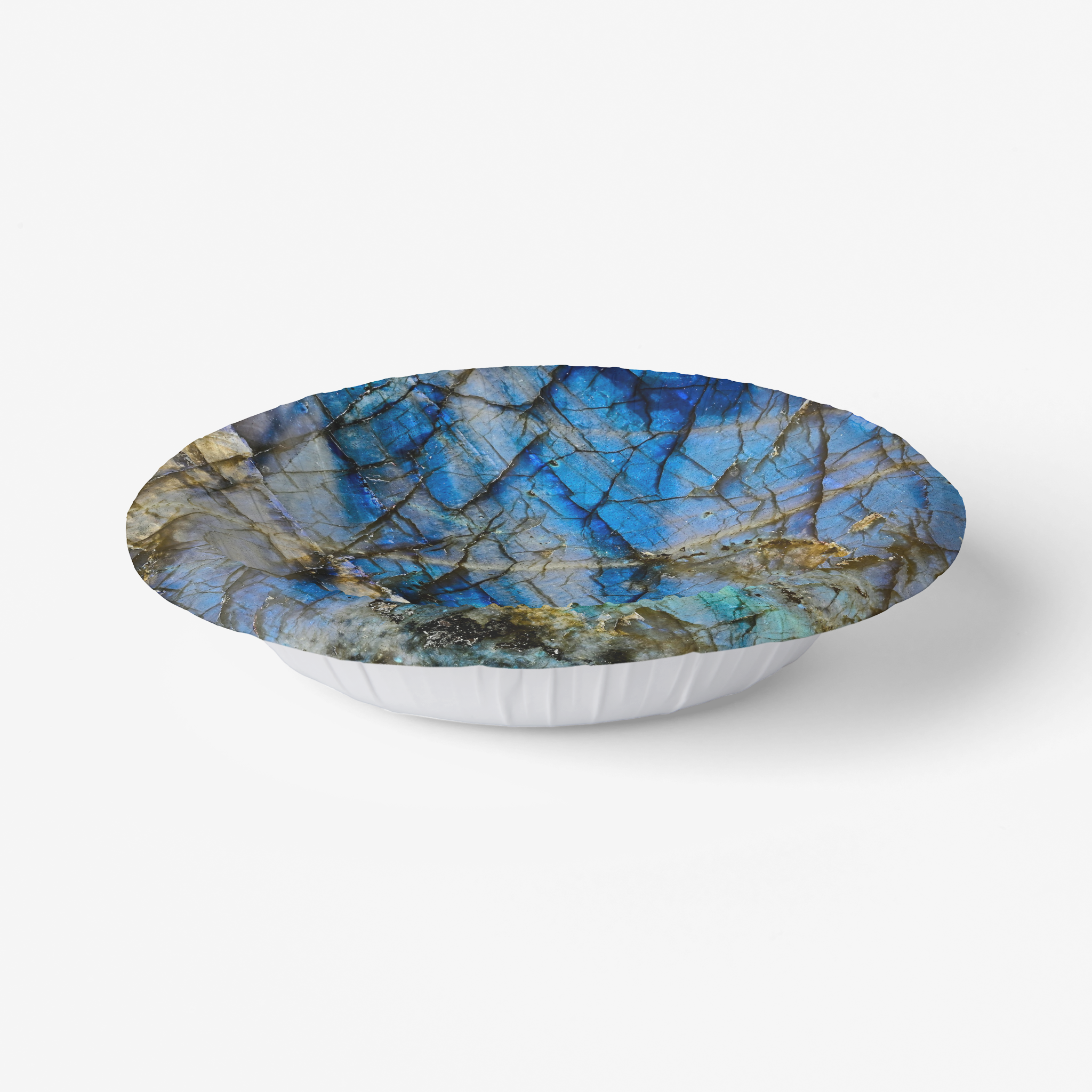 Vintage Voyagers France Lapis Lazuli Paper Plates 