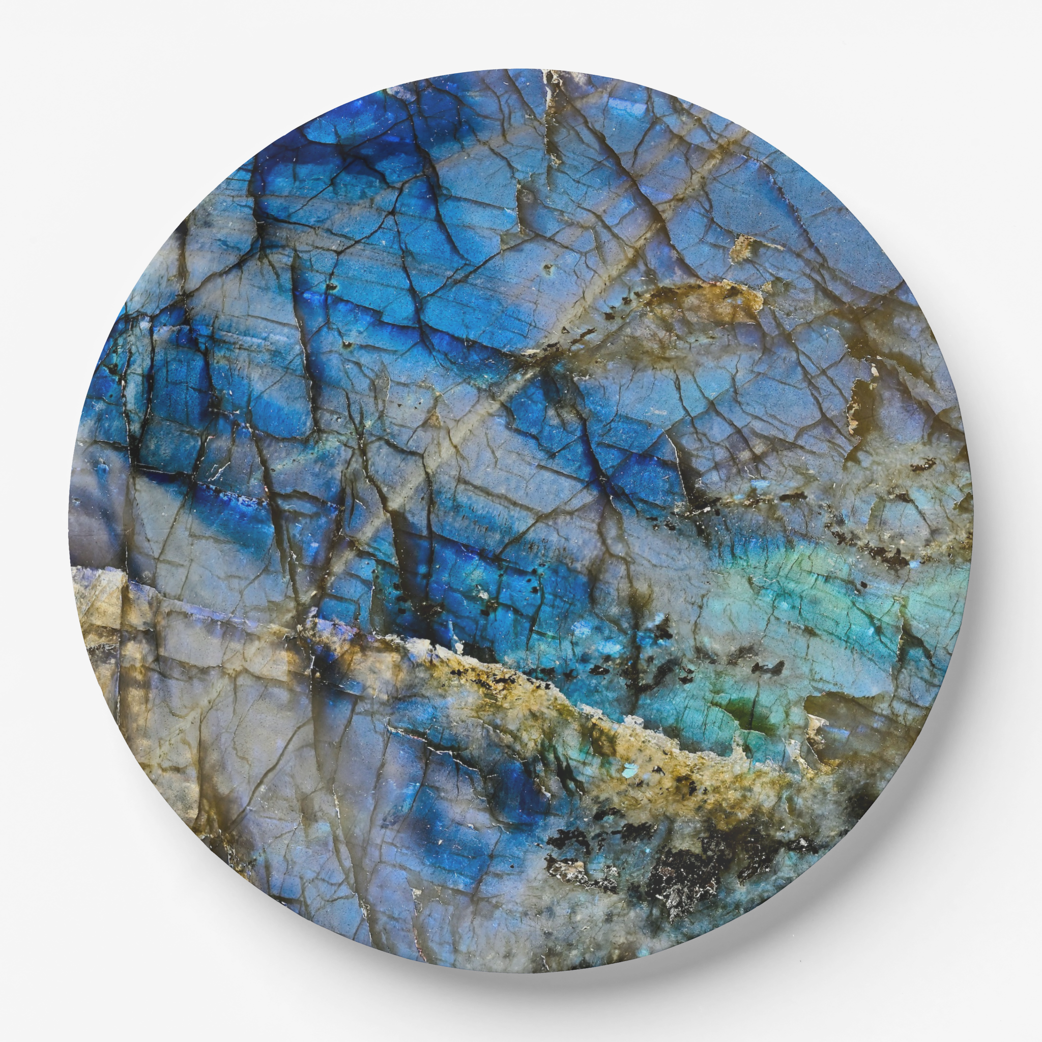Vintage Voyagers France Lapis Lazuli Paper Plates 