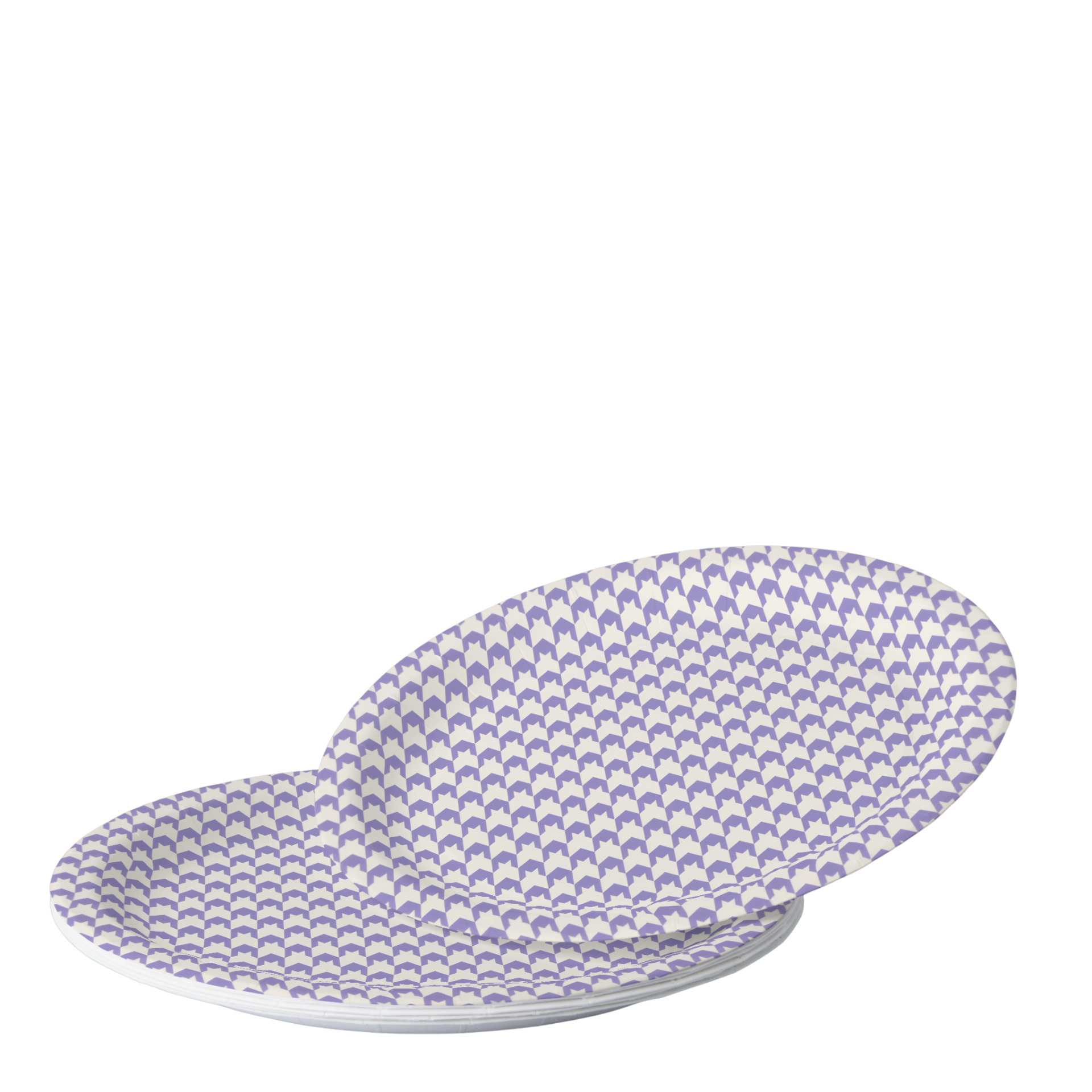 Vintage Voyagers France Lavender Paper Houndstooth Plate