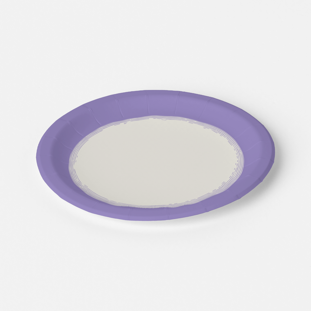 Vintage Voyagers France Lavender Paper Party Plates