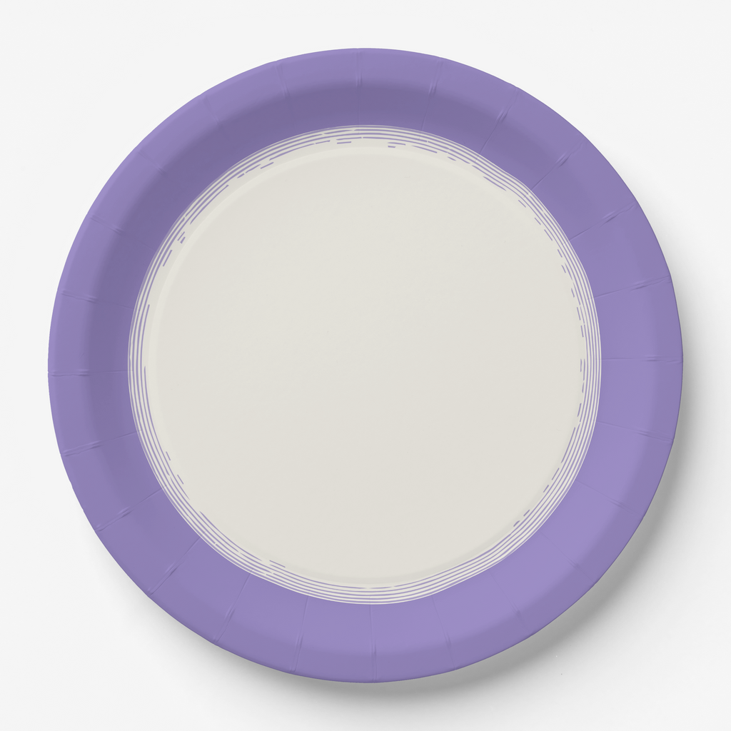 Vintage Voyagers France Lavender Paper Party Plates