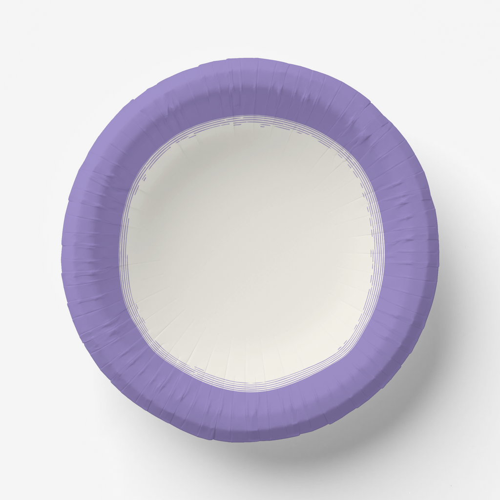 Vintage Voyagers France Lavender Paper Party Plates
