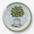 Vintage voyagers France Le Jardin Français Lemon Topiary Paper Party Plate