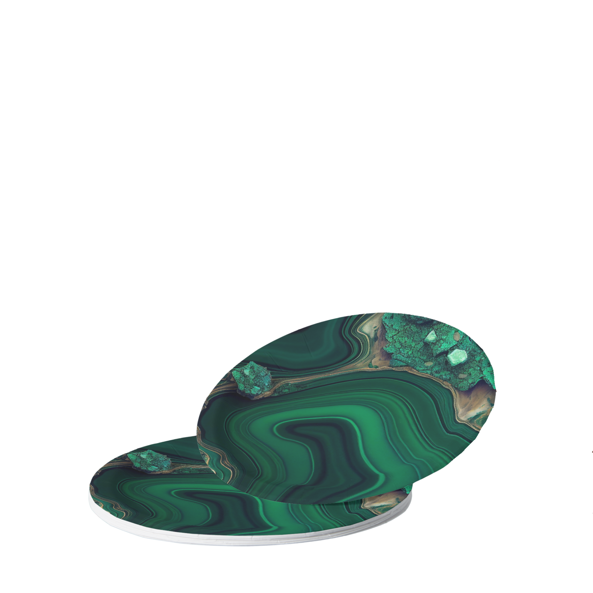 Vintage Voyagers France Malachite Paper Plates 