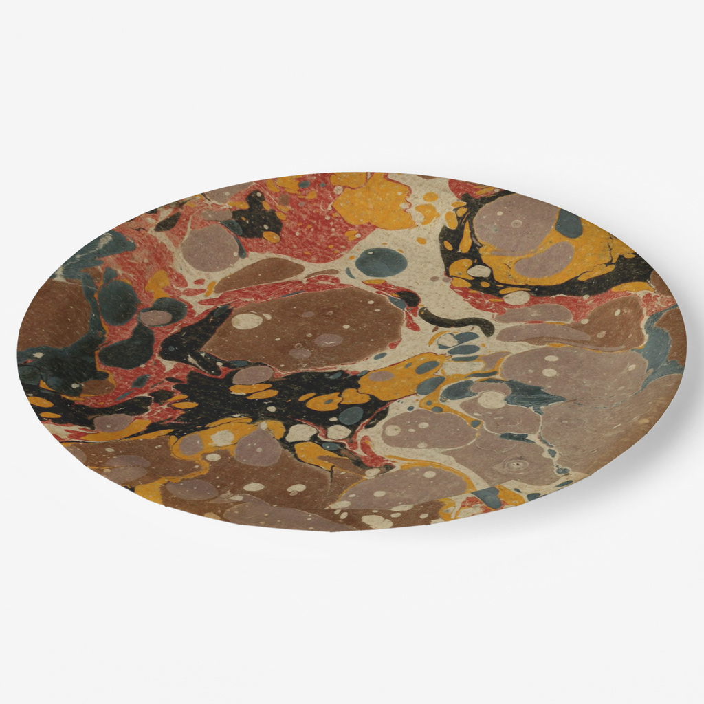 Vintage Voyagers France Marbled Paper Party Plate Plate