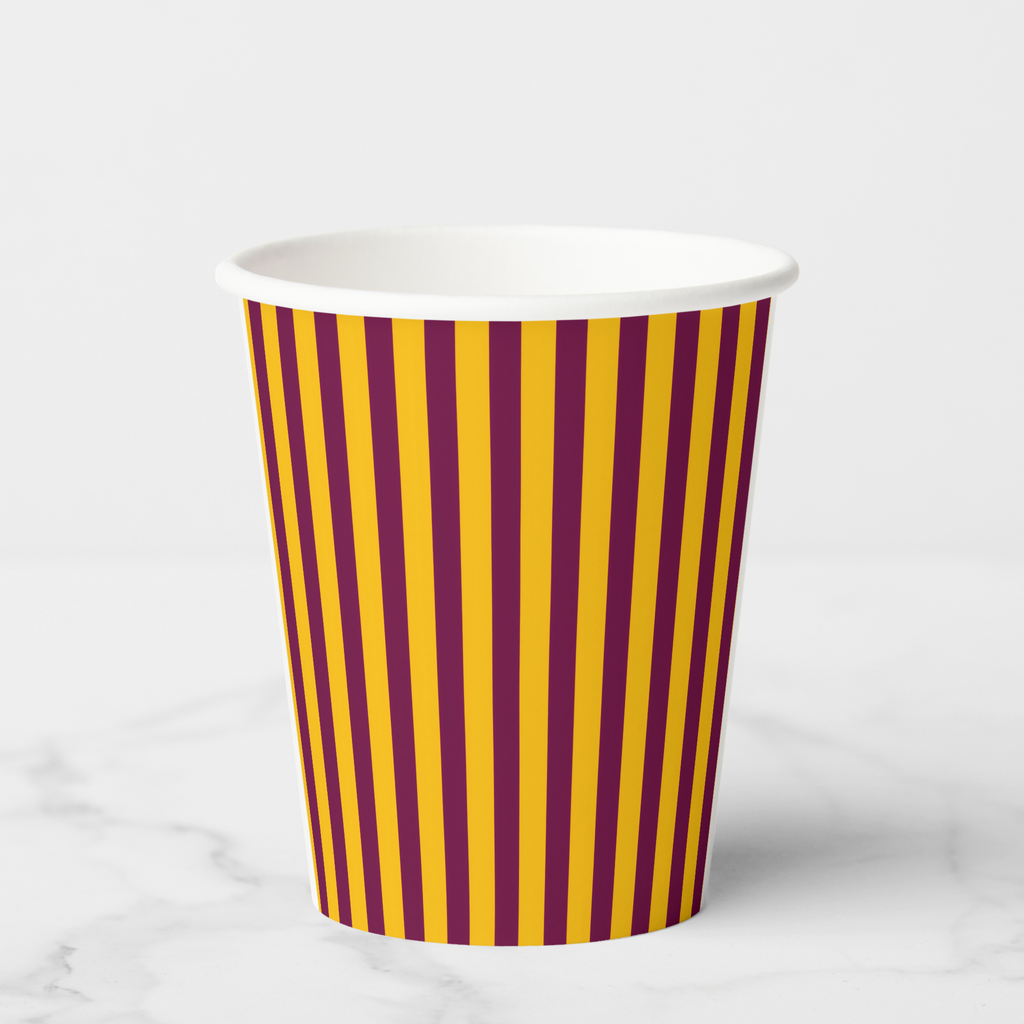 Vintage Voyagers France Marigold Paper Party Cups