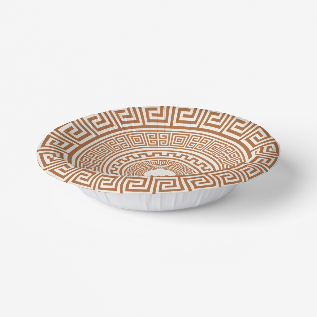 Vintage Voyagers France Greek Matrix Paper Plates