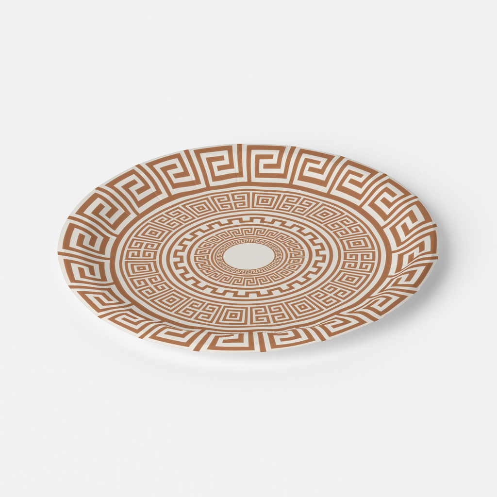 Vintage Voyagers France Greek Matrix Paper Plates