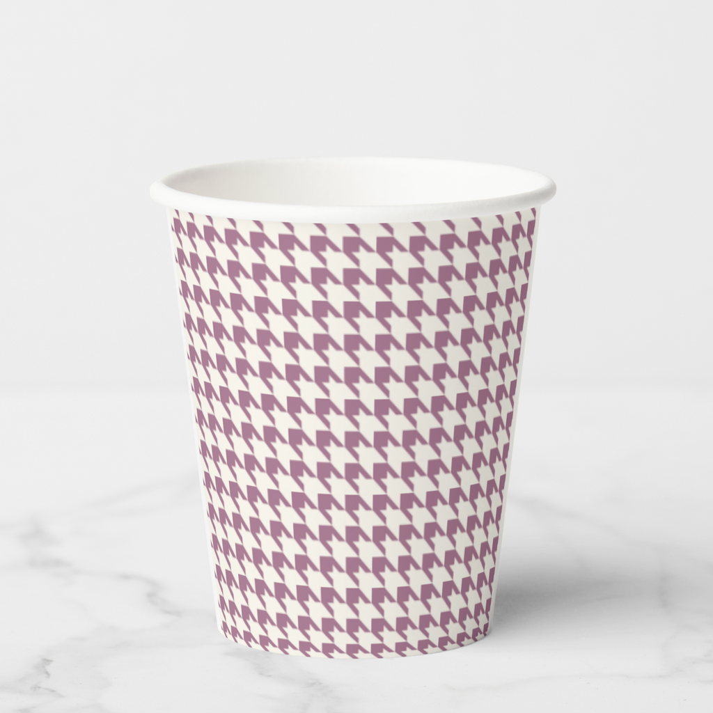 Vintage Voyagers France Mauve Paper Party Cups
