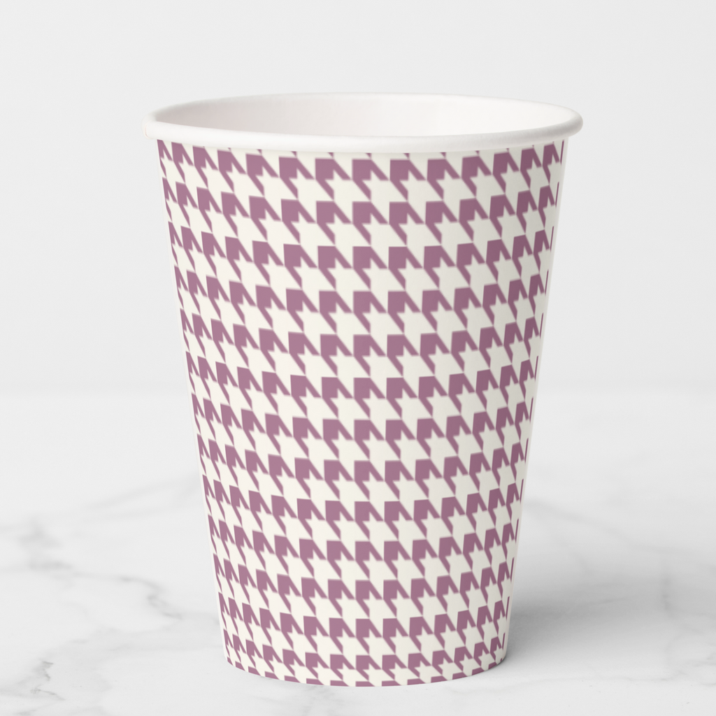 Vintage Voyagers France Mauve Paper Party Cups