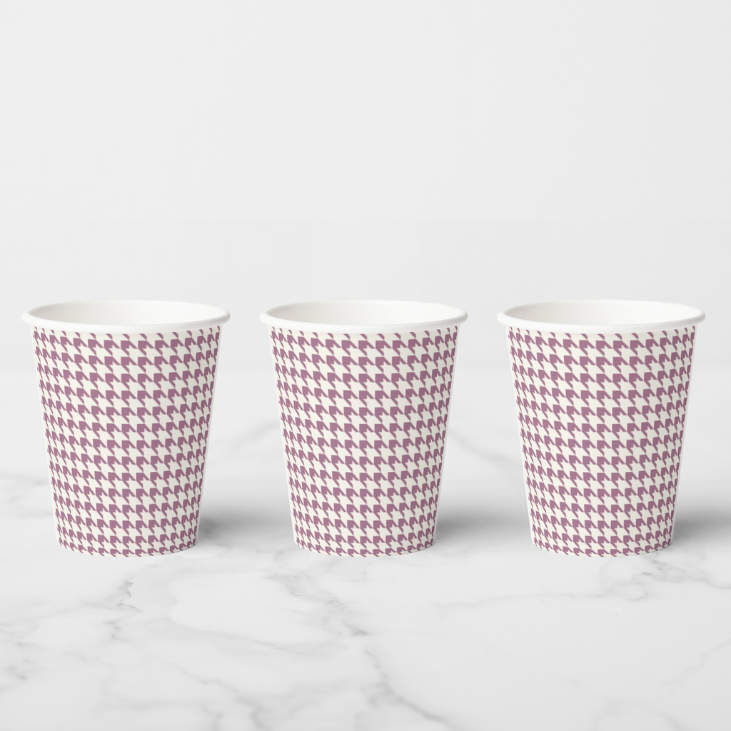 Vintage Voyagers France Mauve Paper Party Cups