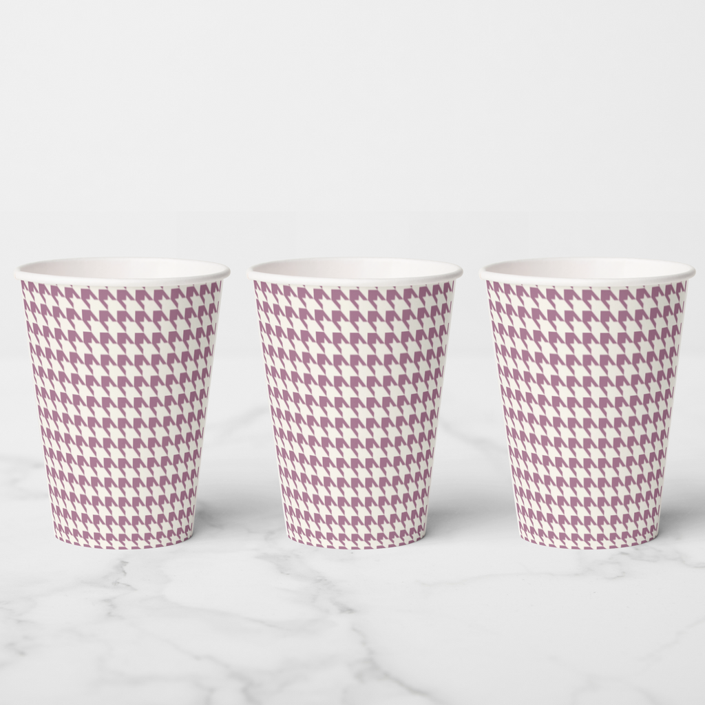 Vintage Voyagers France Mauve Paper Party Cups