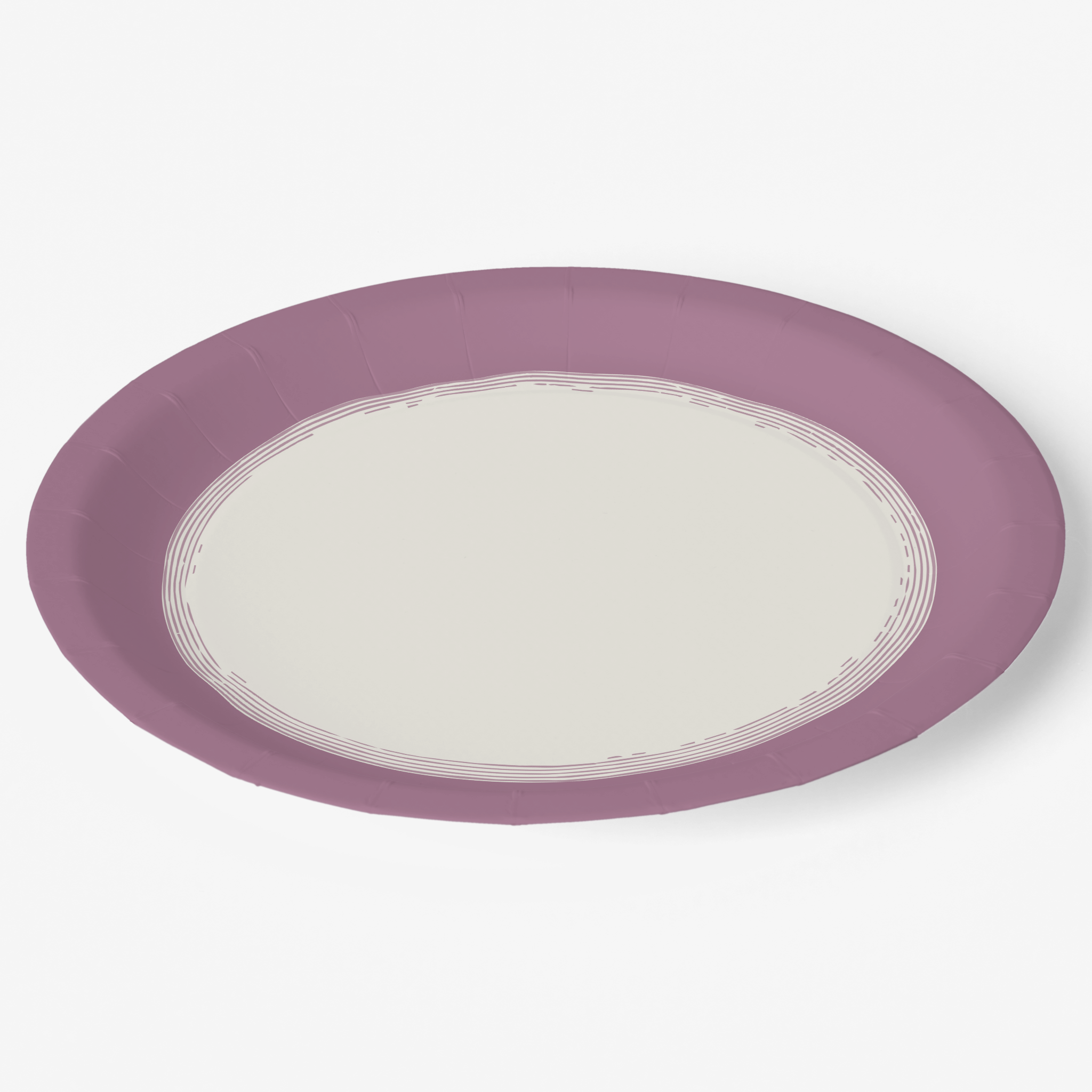 Vintage Voyagers France Mauve Paper  Party Plates