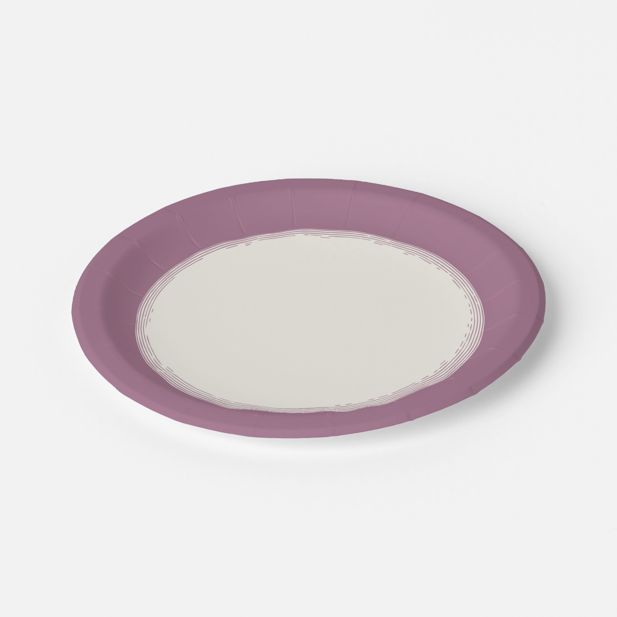 Vintage Voyagers France Mauve Paper  Party Plates