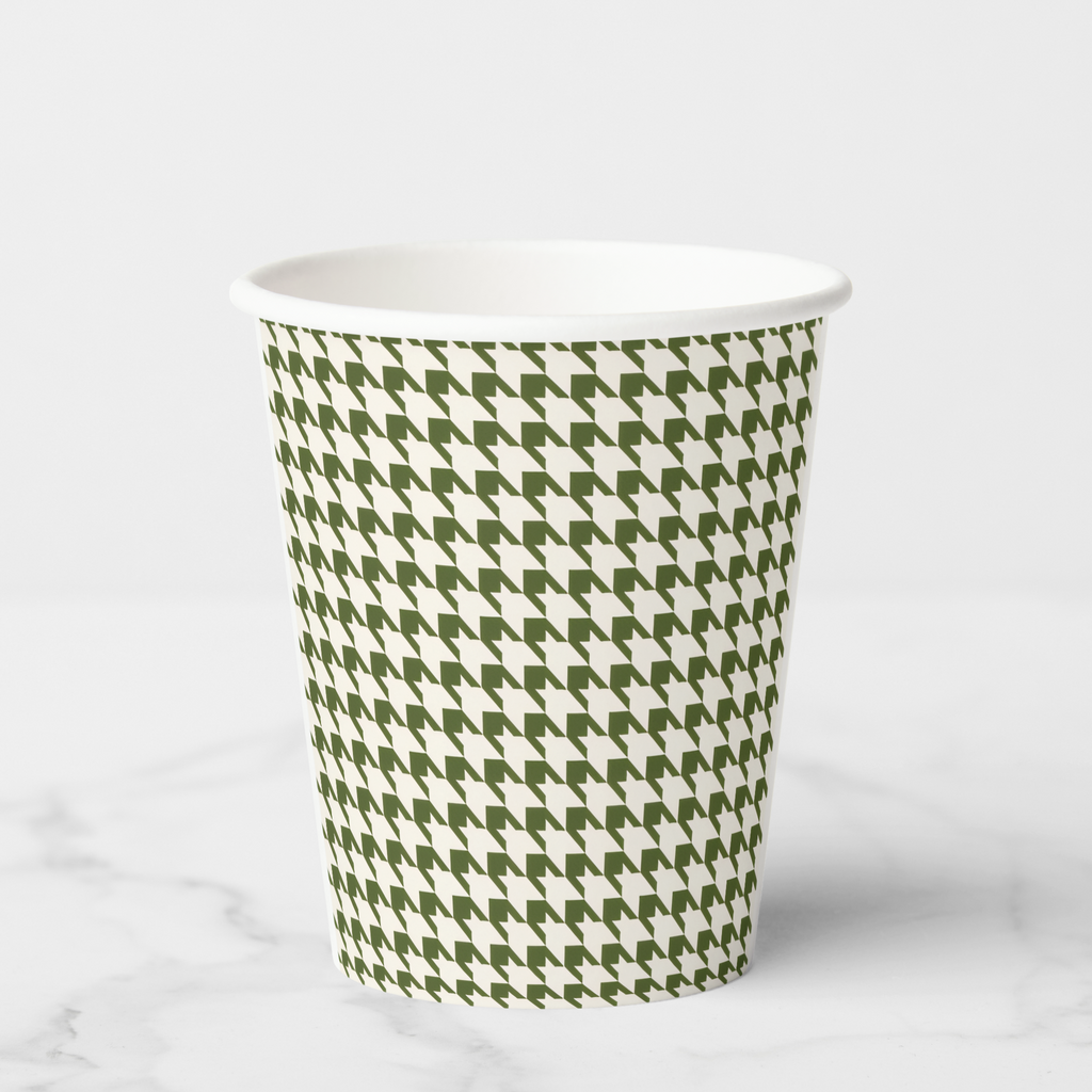 Vintage voyagers France Olive Paper Party Cups