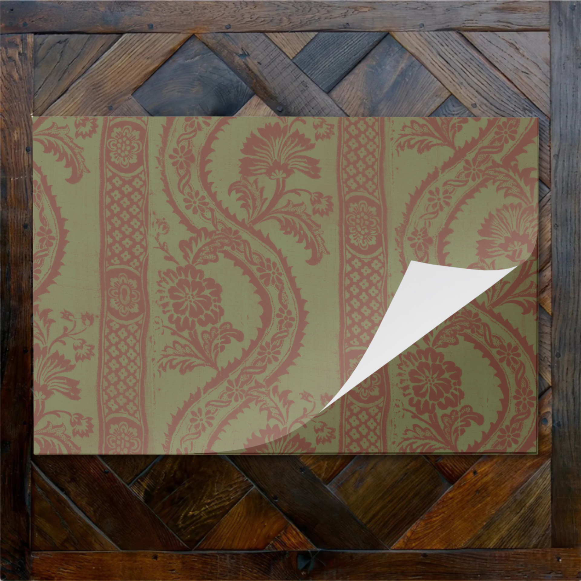 Vintage Voyagers France OlivePaper Placemat