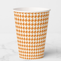 Vintage Voyagers France Orange Paper Party Cups 