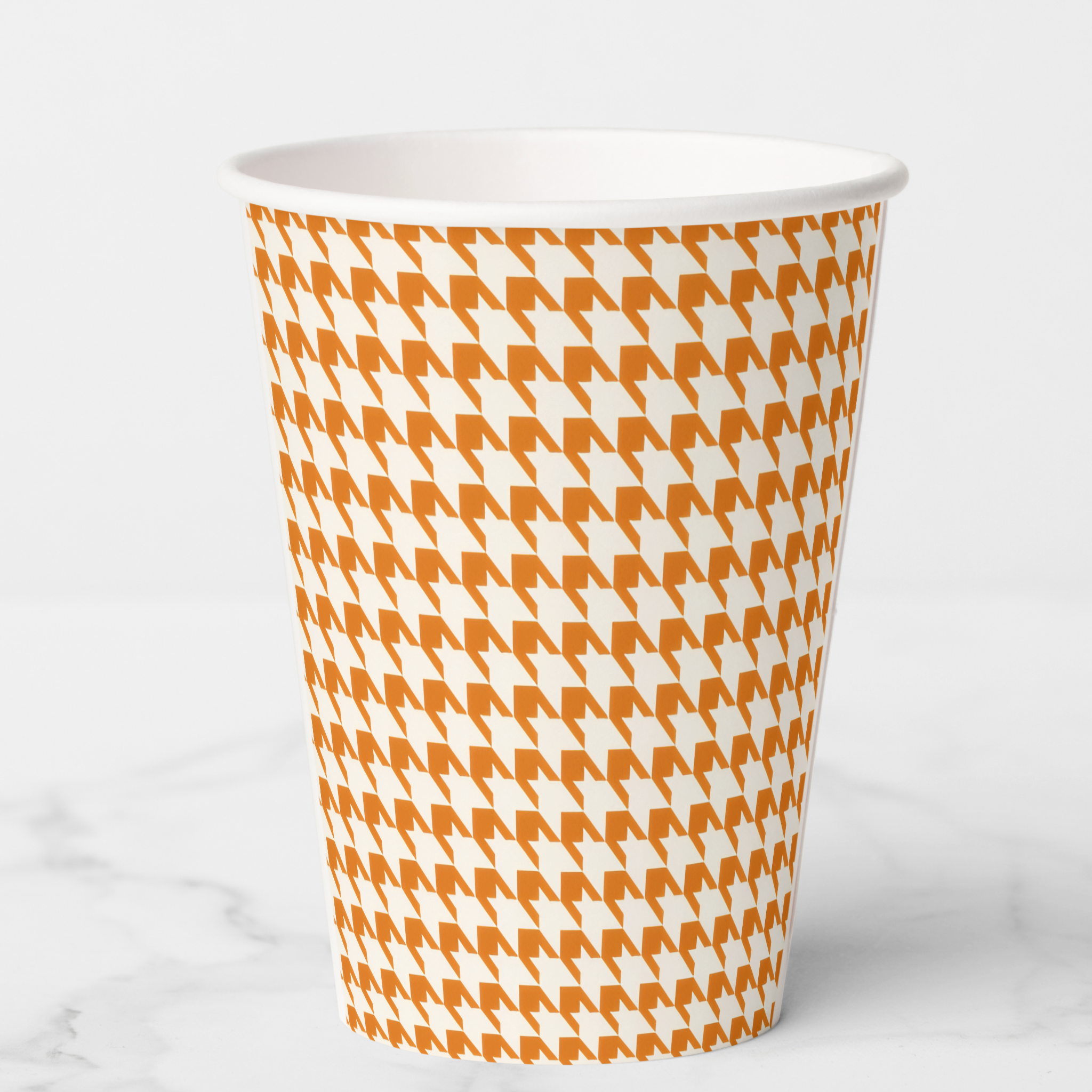 Vintage Voyagers France Orange Paper Party Cups 