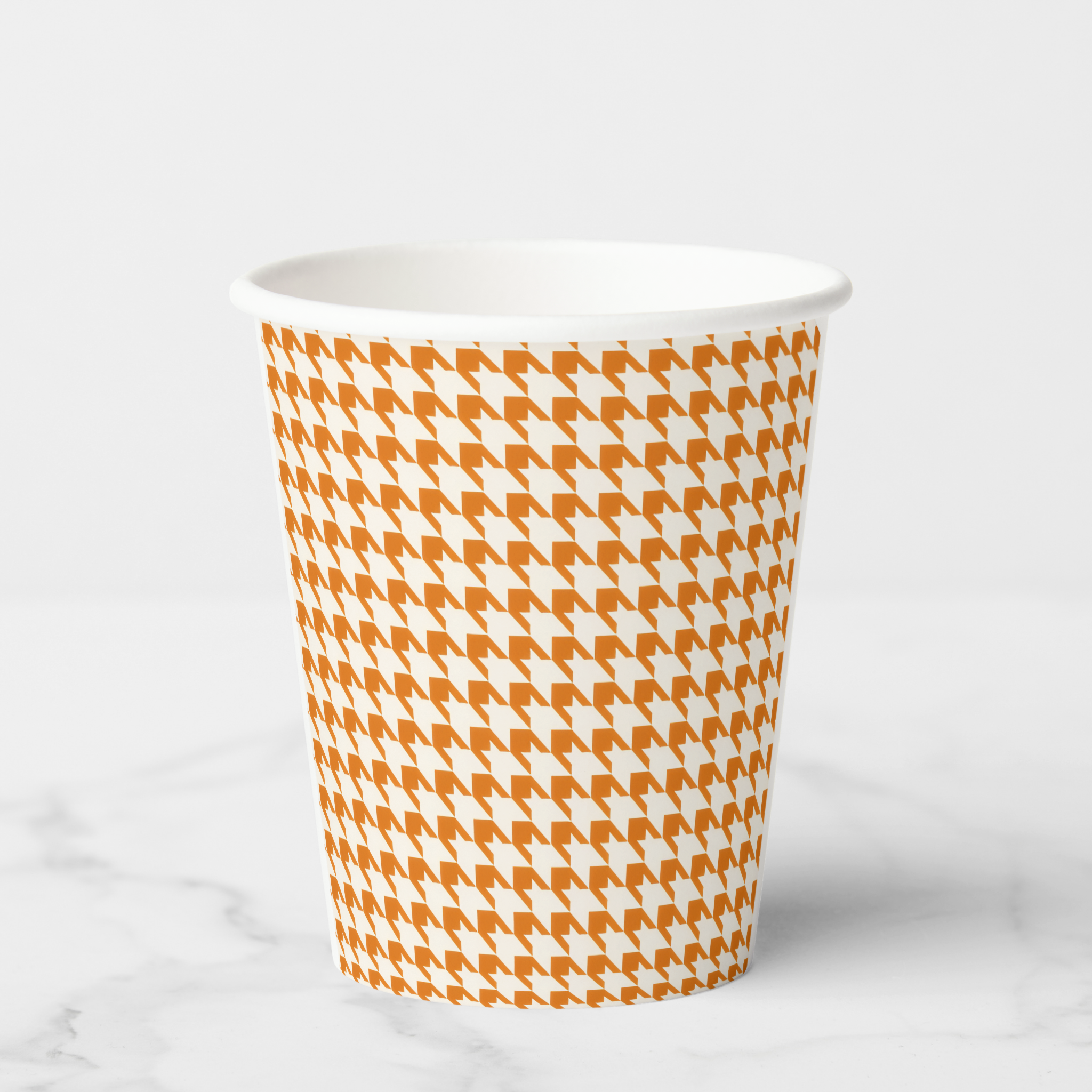 Vintage Voyagers France Orange Paper Party Cups 