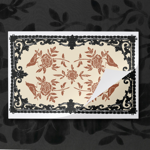 Vintage Voyagers France Halloween Party Paper Placemat Pad