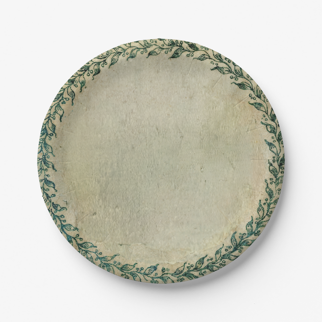 Vintage Voyagers France Vine Paper Party Plate