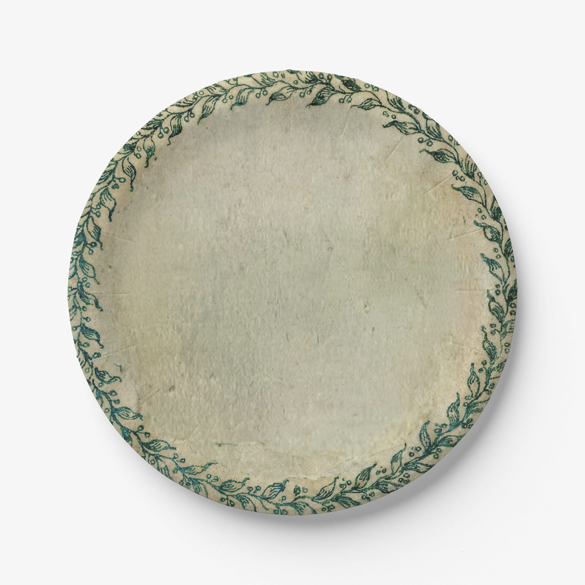 Vintage Voyagers France Vine Paper Party Plate