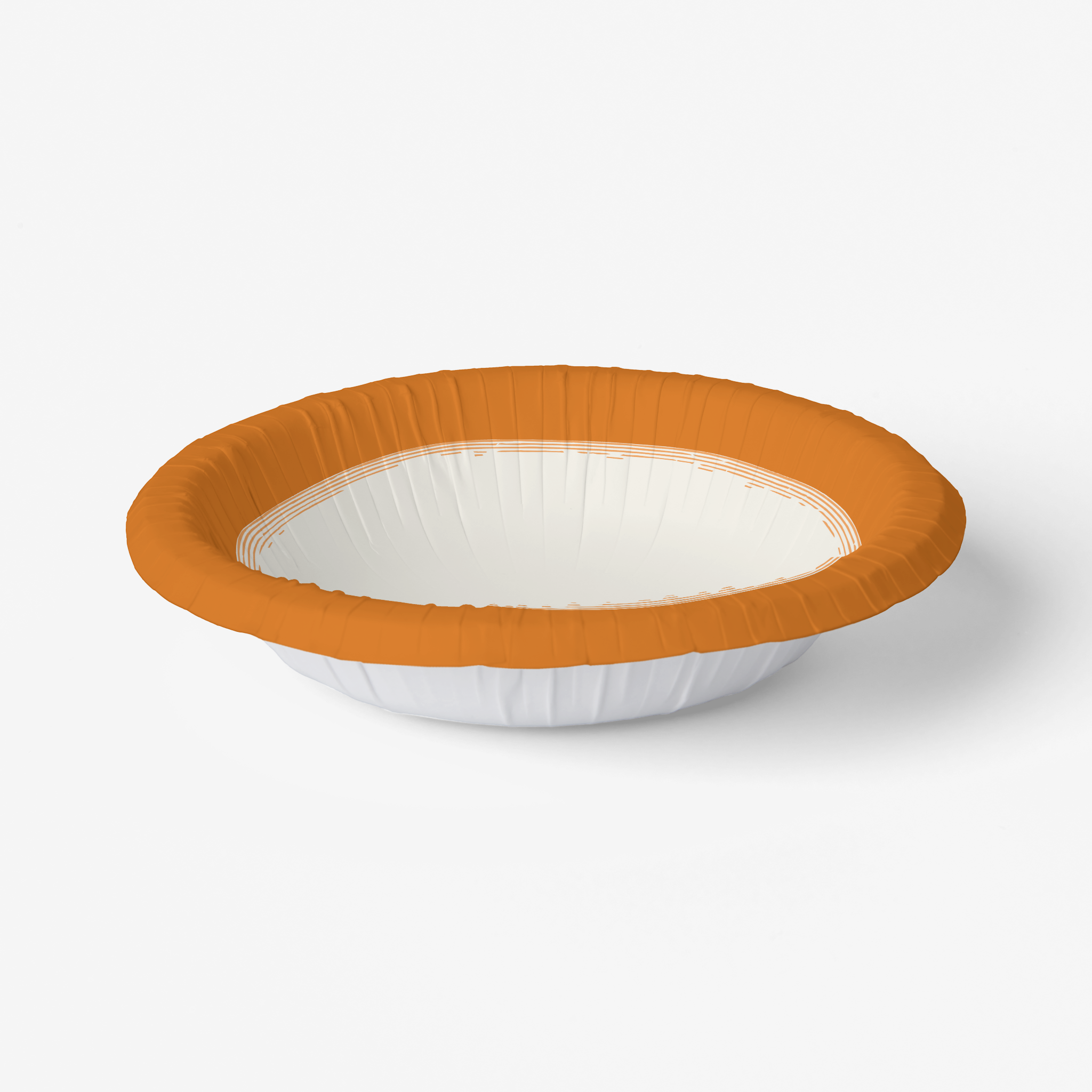 Vintage Voyagers France Orange Paper Party Bowl