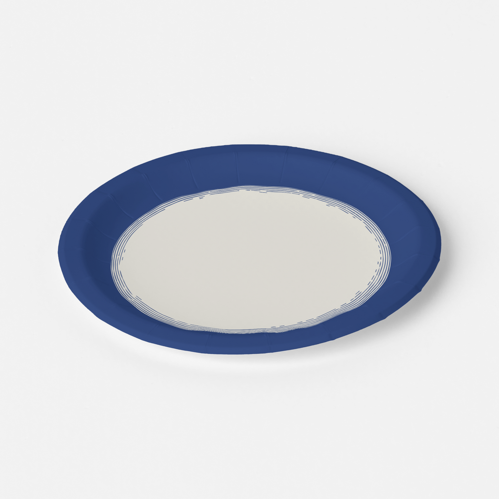 Vintage Voyagers France Peacock Paper Plates