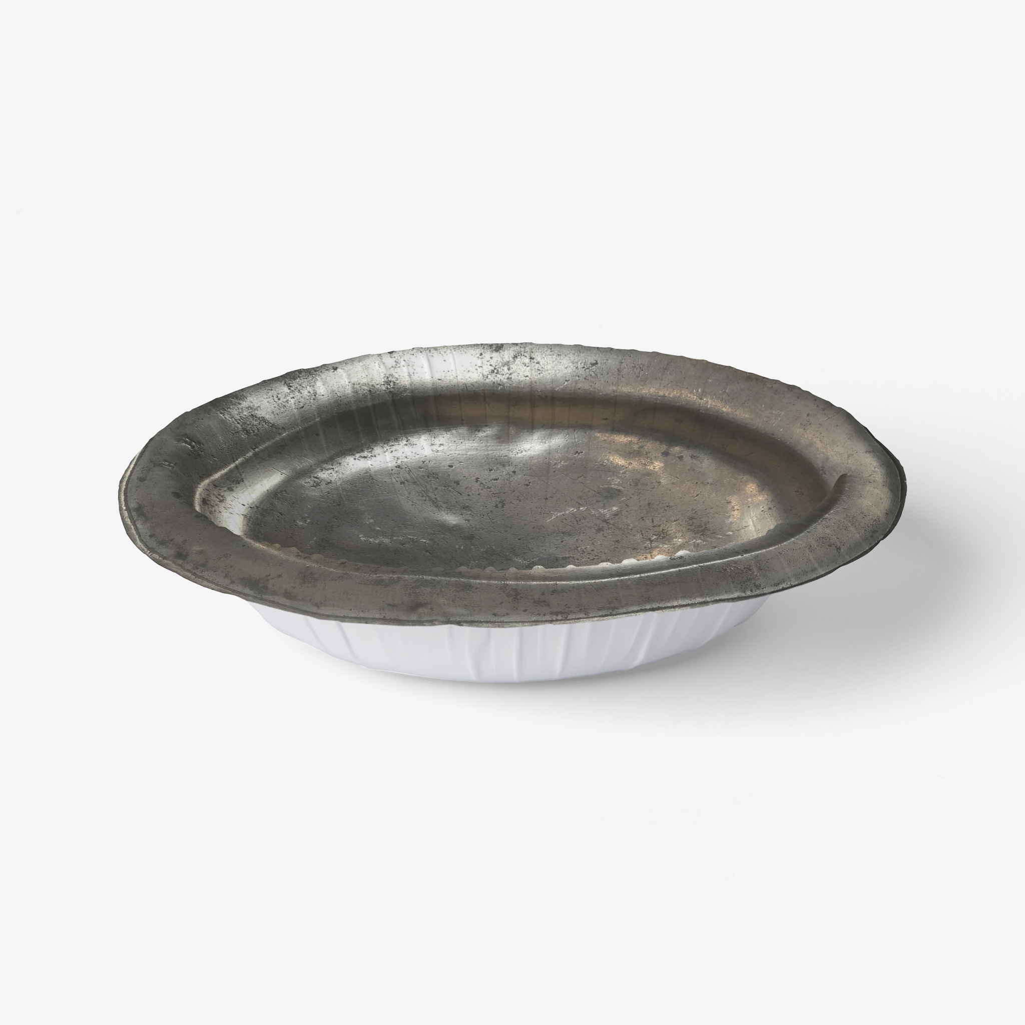 Vintage Voyagers France Faux  Pewter Paper Plates