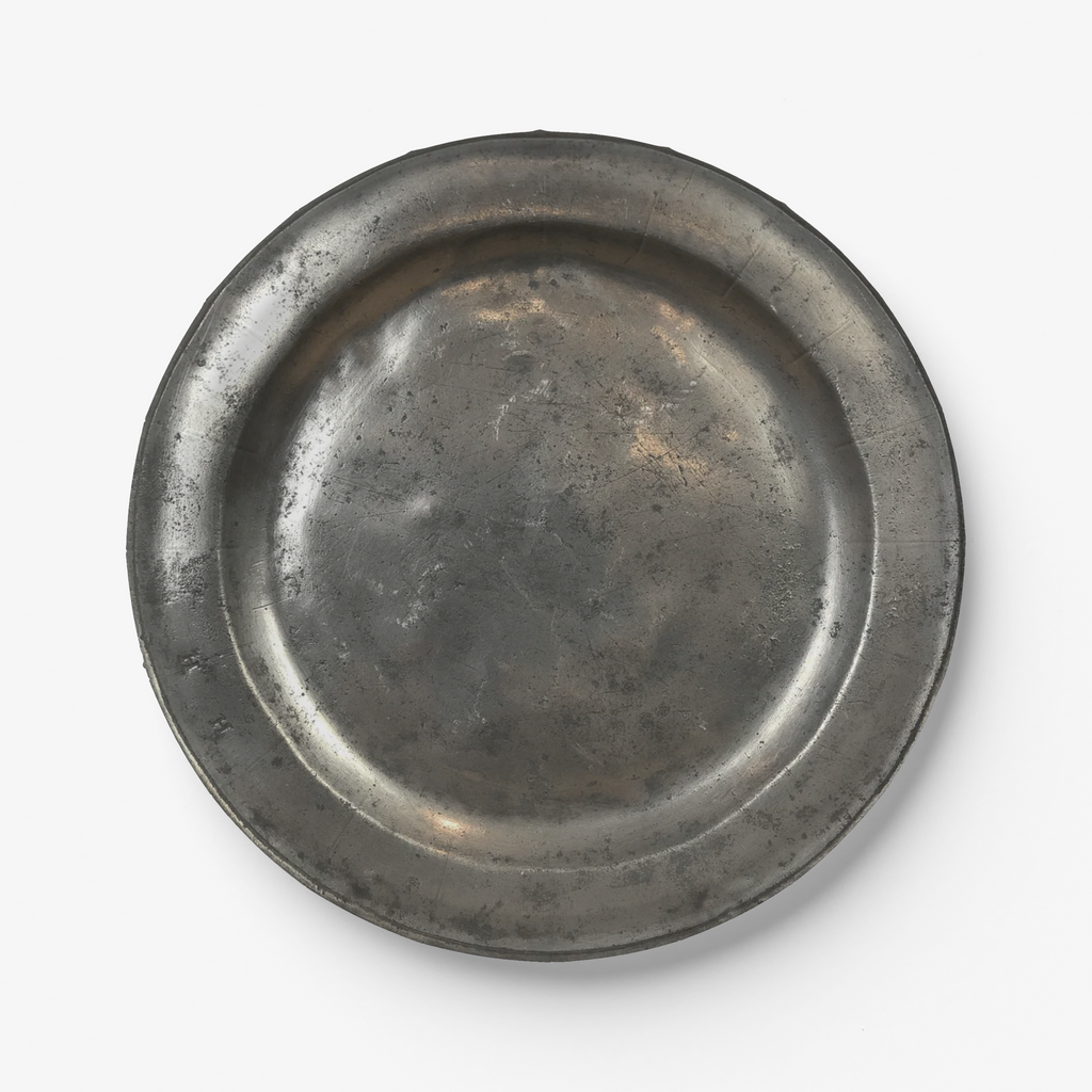 Vintage Voyagers France Faux  Pewter Paper Plates
