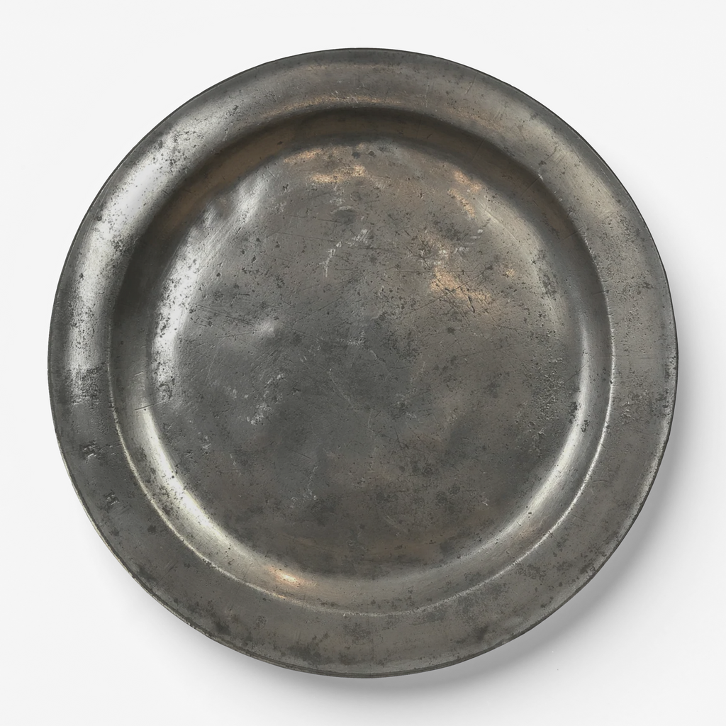 Vintage Voyagers France Faux  Pewter Paper Plates