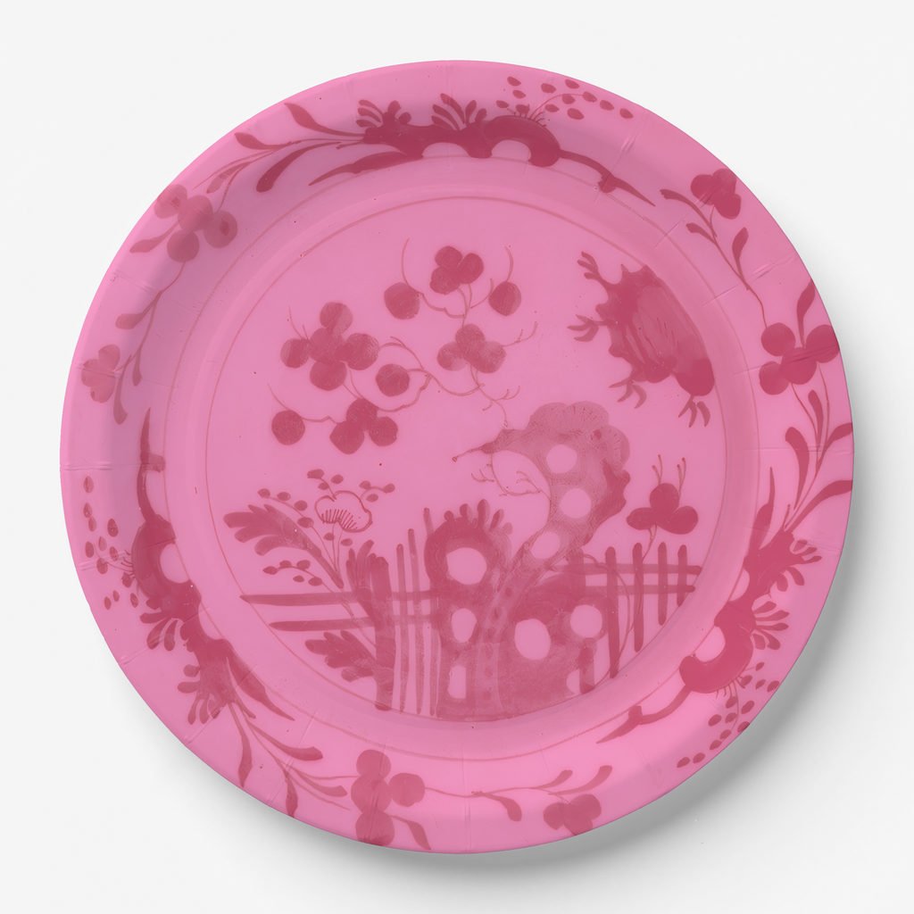 Vintage Voyagers France Rouge Paper Party Plates Plates