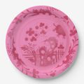 Vintage Voyagers France Rouge Paper Party Plates Plates