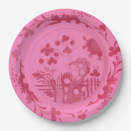 Vintage Voyagers France Rouge Paper Party Plates Plates