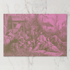 La Chinoiserie Pink paper placemat